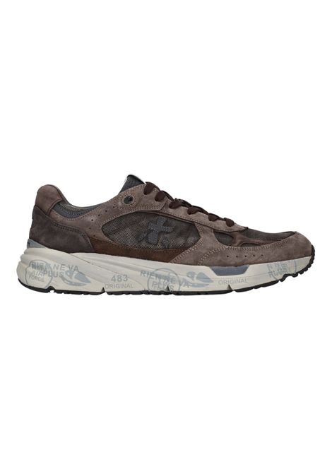 Premiata Mase25 8421 Sneaker in Brown Suede and Mesh Men's PREMIATA |  | MASE25 VAR8421